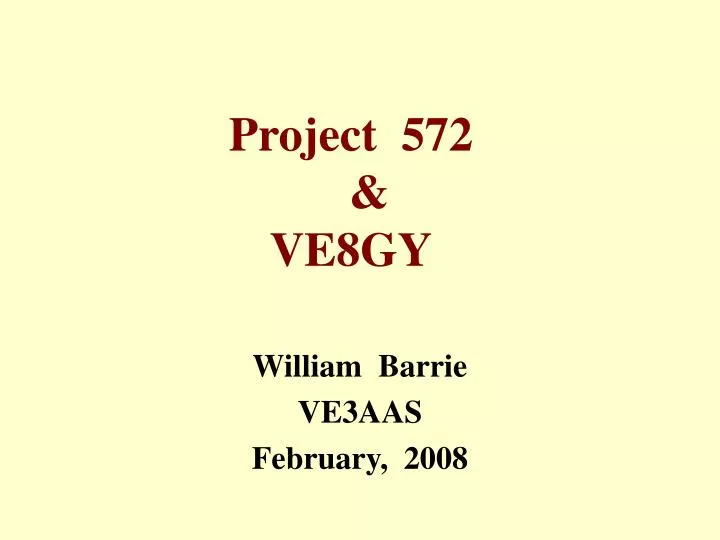 project 572 ve8gy