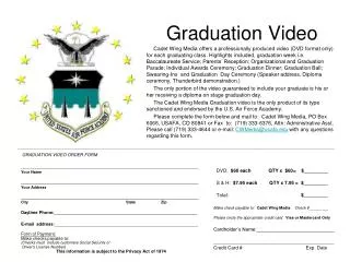 Graduation Video