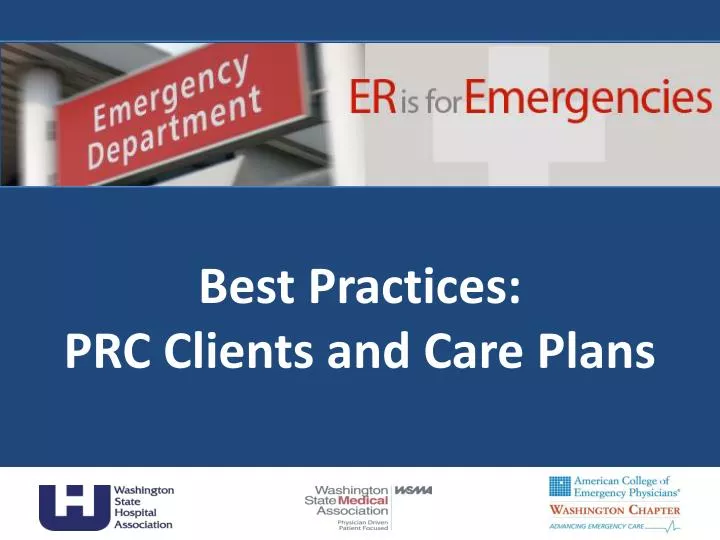 best practices prc clients and care plans