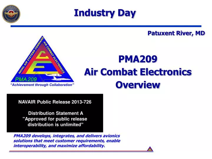 pma209 air combat electronics overview