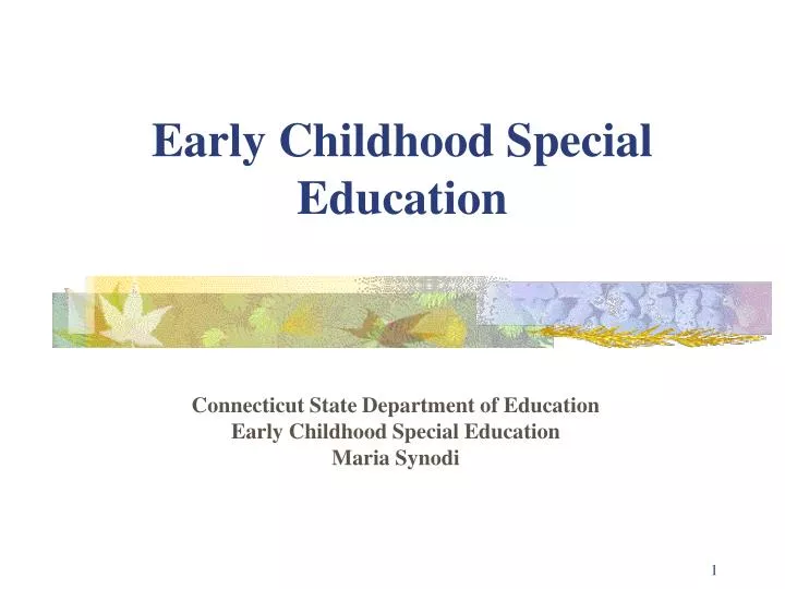 early childhood special education
