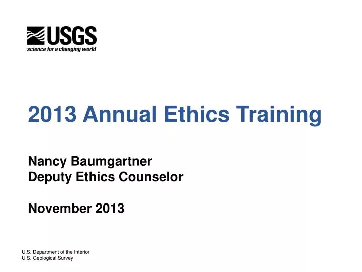 2013 annual ethics training