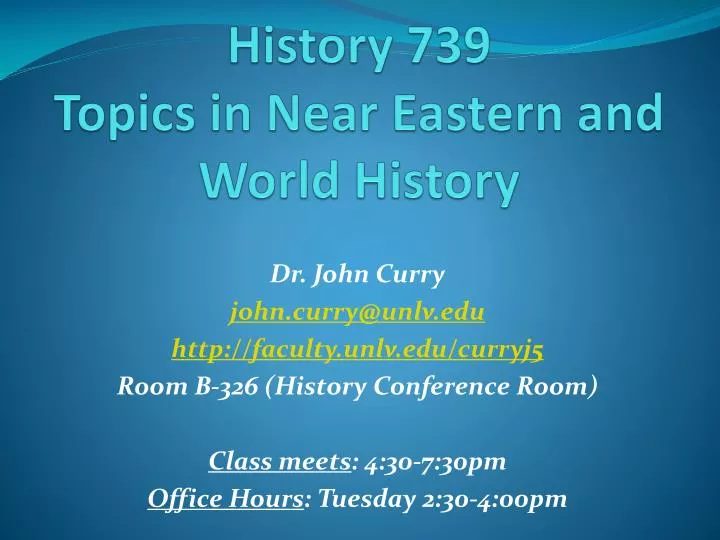 history 739 topics in near eastern and world history
