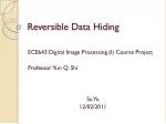 Reversible Data Hiding - slide 1