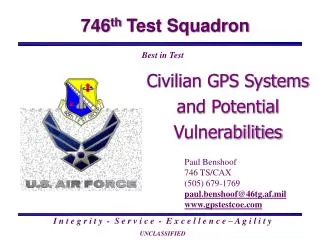 Civilian GPS Systems and Potential Vulnerabilities
