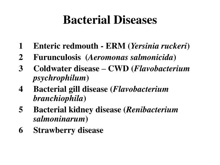 bacterial diseases