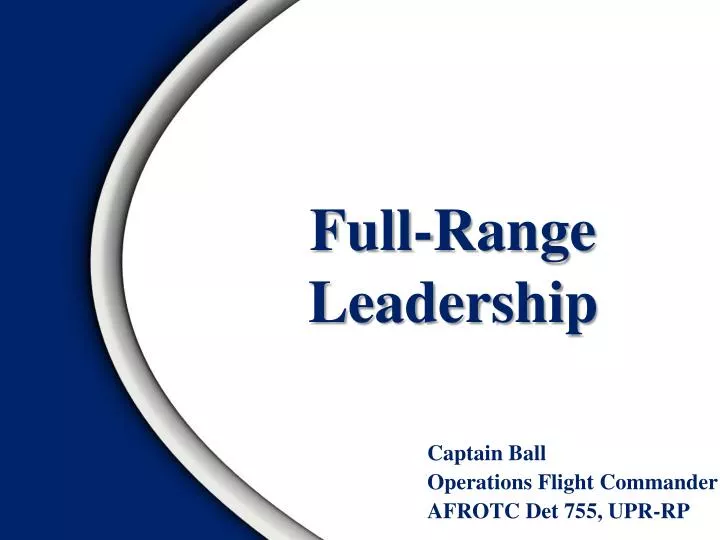 full range leadership