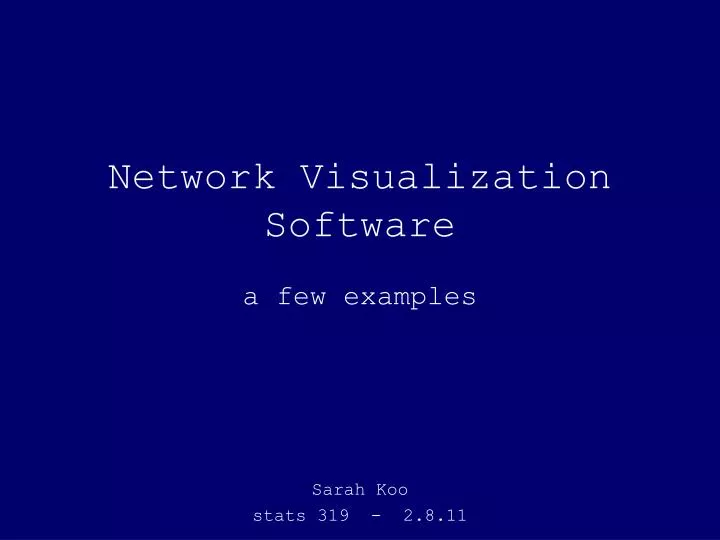 network visualization software