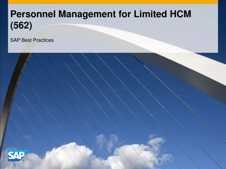 personnel management for limited hcm 562