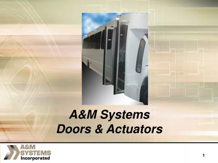 a m systems doors actuators