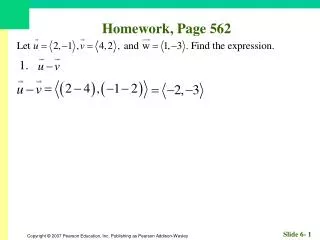 Homework, Page 562