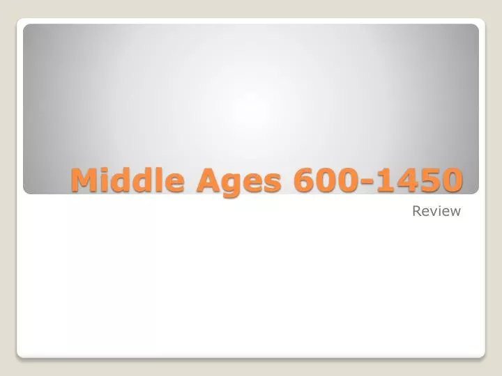 middle ages 600 1450