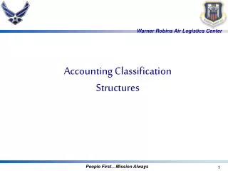 Accounting Classification Structures