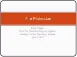 Fire Protection - slide 1