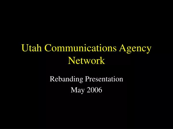 utah communications agency network