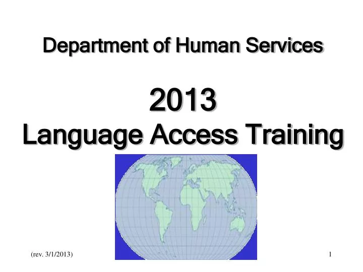 department of human services 2013 language access training