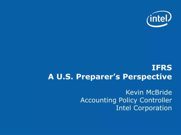 ifrs a u s preparer s perspective