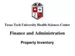 Texas Tech University Health Sciences Center Finance and Administration