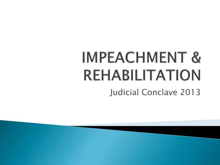 impeachment rehabilitation