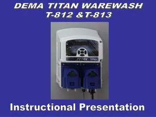 DEMA TITAN WAREWASH T-812 &amp;T-813