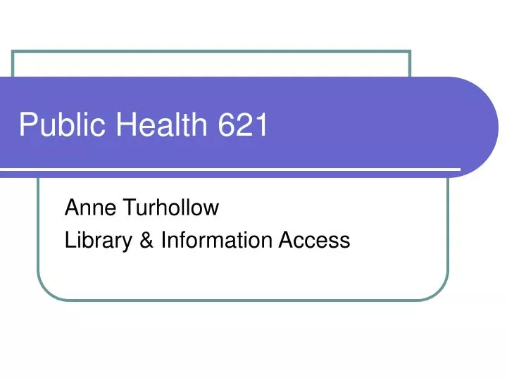 public health 621