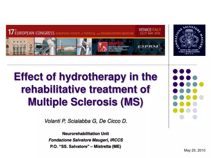 effect of hydrotherapy in the rehabilitative treatment of multiple sclerosis ms