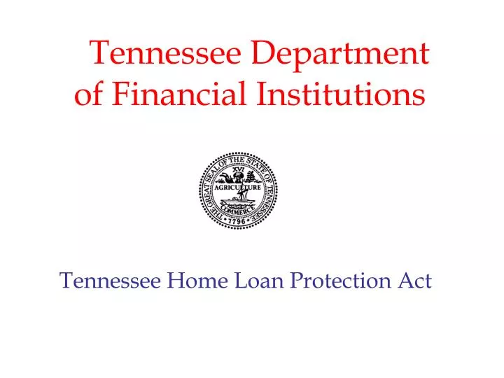 tennessee home loan protection act