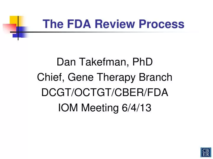 the fda review process