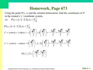 Homework, Page 673
