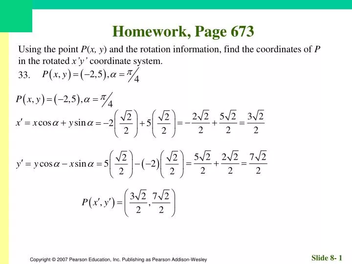 homework page 673