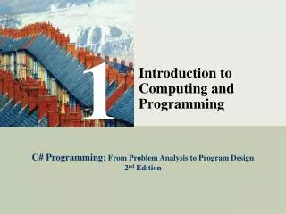 Introduction to Computing and Programming