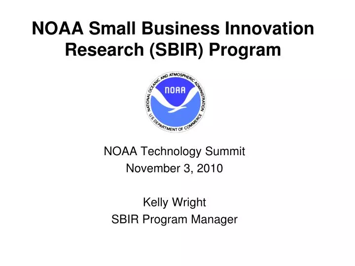 noaa small business innovation research sbir program