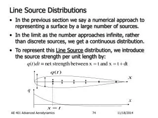 Line Source Distributions