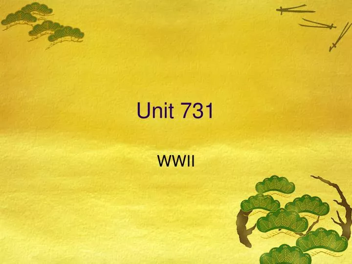 unit 731