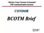 CONDOR - slide 1