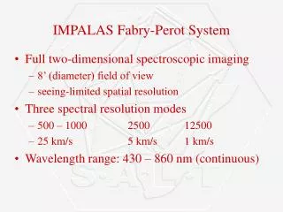 IMPALAS Fabry-Perot System