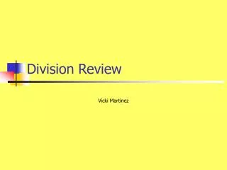 Division Review