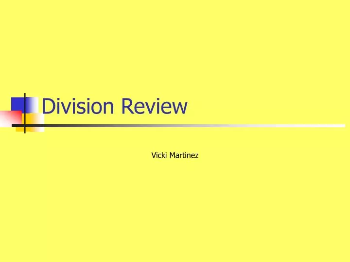 division review