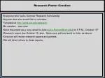 Research Poster Creation
