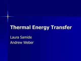 thermal energy transfer
