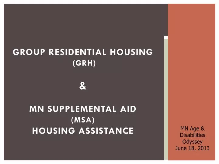 group residential housing grh mn supplemental aid msa housing assistance