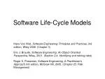 Software Life-Cycle Models - slide 1
