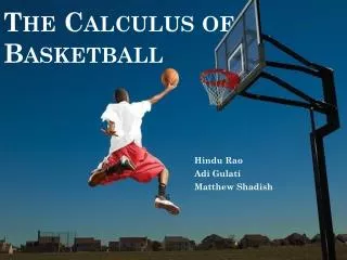 The Calculus of Basketball