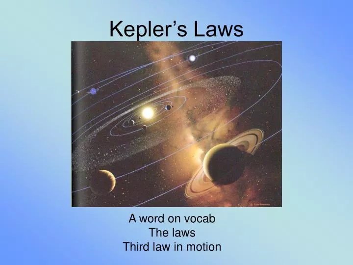 kepler s laws