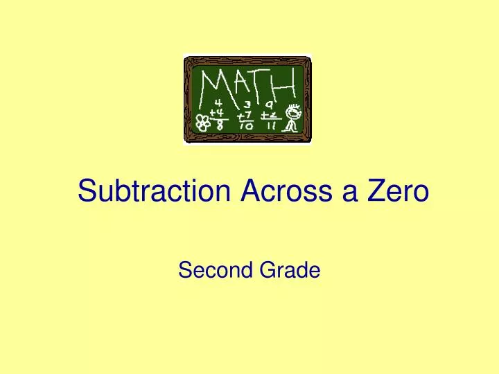 subtraction across a zero