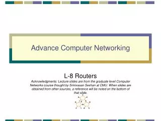 Advance Computer Networking