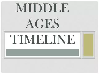 middle ages timeline