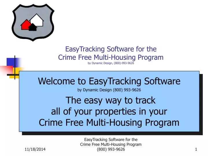 easytracking software for the crime free multi housing program by dynamic design 800 993 9626
