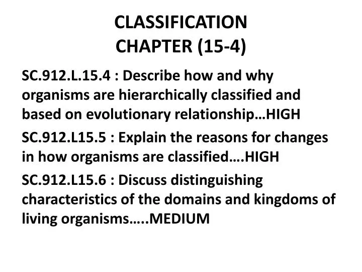 classification chapter 15 4