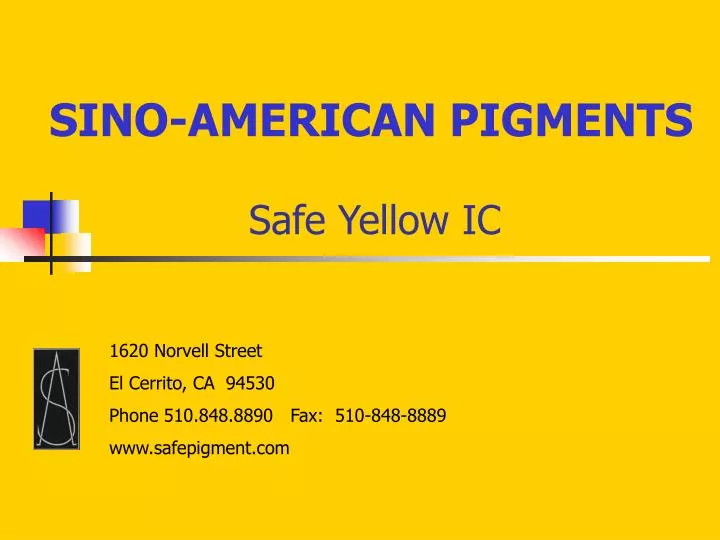safe yellow ic